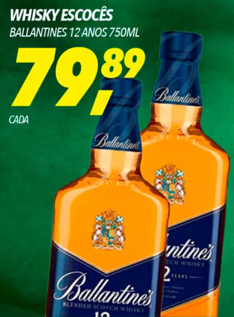 Frangolândia WHISKY ESCOCÊS BALLANTINES 12 ANOS 750ML oferta