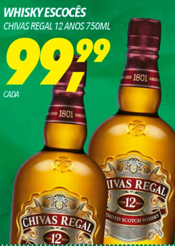 Frangolândia WHISKY ESCOCÊS CHIVAS REGAL 12 ANOS 750ML oferta