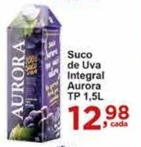 Rossi Supermercado Suco de Uva Integral Aurora TP 1,5L oferta