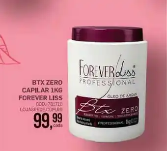 Lojas Rede Btx Zero Capilar 1kg Forever Liss oferta