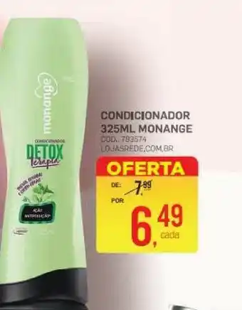 Lojas Rede Condicionador 325ml Monange oferta