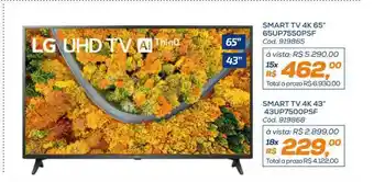 Lojas Colombo Smart Tv 4k 65" oferta