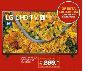 Lojas Colombo Smart Tv 4k 50 oferta