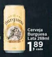 Rossi Supermercado Cerveja Burguesa Lata 269ml oferta
