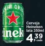 Rossi Supermercado Cerveja Heineken lata 350ml oferta