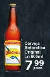 Rossi Supermercado Cerveja Antarctica ORIGINAL Original Ln 600ml oferta