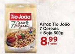 Rossi Supermercado Arroz Tio João 7 Cereais + Soja 500g oferta