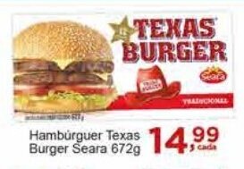 Rossi Supermercado Hambúrguer Texas Burger Seara 672g oferta