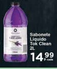 Rossi Supermercado Sabonete Liquido Tok Clean 2L oferta