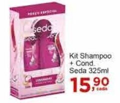 Rossi Supermercado Kit Shampoo + Cond. Seda 325ml oferta
