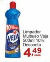 Rossi Supermercado Limpador Multiuso Veja 500ml 10% Desconto oferta