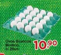 Rossi Supermercado Ovos Brancos Modelo c/ 20un oferta