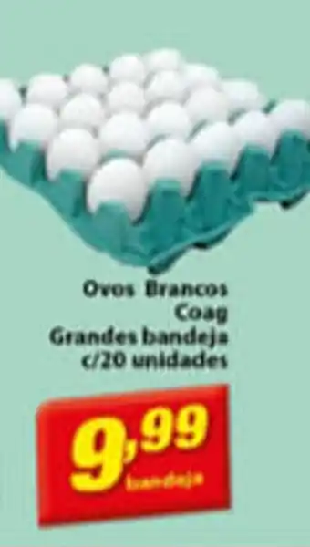 Ricoy Supermercados Ovos Brancos Coag Grandes bandeja c/20 unidades oferta