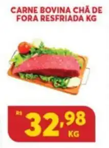 Atacadão Centro Sul Carne Bovina Cha de Fora Resfriada 1kg oferta