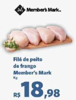 Sam's Club Filé de peito de frango Member's Mark oferta
