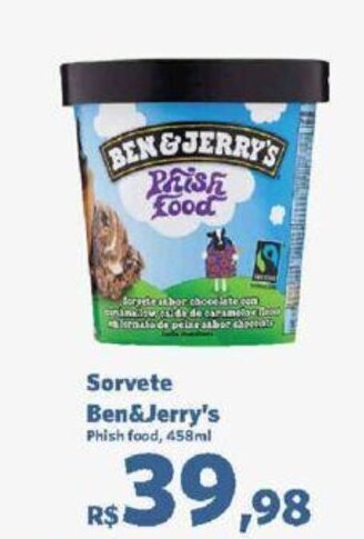 Sam's Club Sorvete Ben&Jerry's Phish food, 458ml oferta