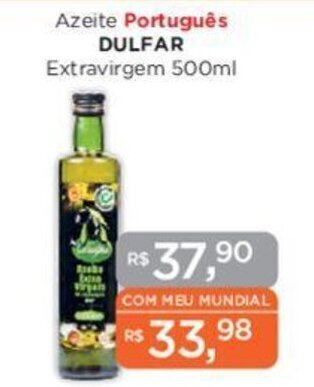 Supermercados Mundial Azeite Português DULFAR Extravirgem 500ml oferta