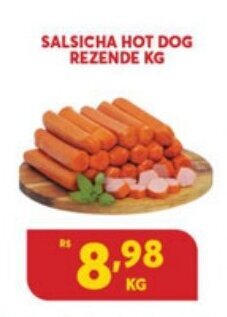 Atacadão Centro Sul Salsicha Hot Dog Rezende 1kg oferta