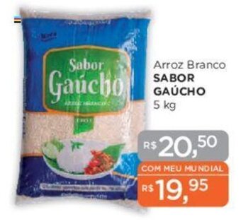 Supermercados Mundial Arroz Branco SABOR GAÚCHO 5 kg oferta