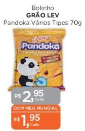 Bolinho GRÃO LEV Pandoka Vários Tipos 70g