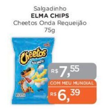 Salgadinho Elma Chips Cheetos Onda Requeijão 150g