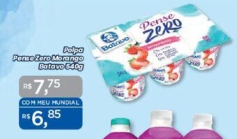 Supermercados Mundial Polpa Pense Zero Morango Batavo 540g oferta