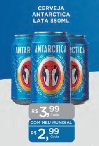 Supermercados Mundial CERVEJA ANTARCTICA LATA 350ML oferta