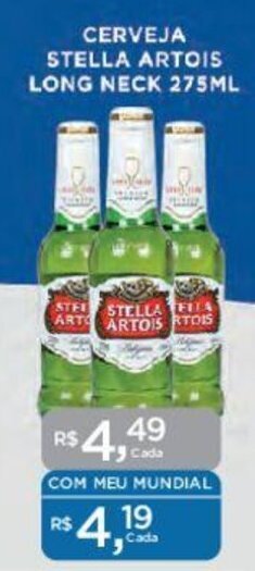 CERVEJA STELLA ARTOIS LONG NECK 275ML
