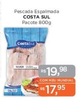 Pescada Espalmada COSTA SUL Pacote 800g