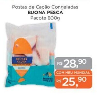 Postas de Cação Congeladas BUONA PESCA Pacote 800g