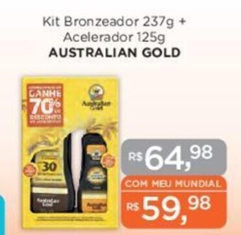 Kit Bronzeador 237g + Acelerador 125g AUSTRALIAN GOLD