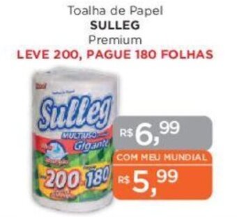 Supermercados Mundial Toalha de Papel SULLEG Premium oferta