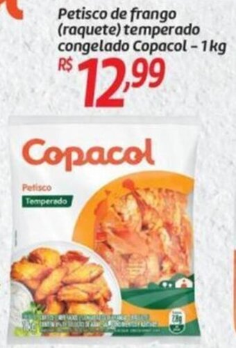 Petisco de frango (raquete) temperado congelado Copacol-1kg
