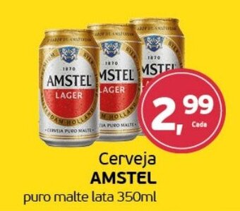 Cerveja AMSTEL puro malte lata 350ml