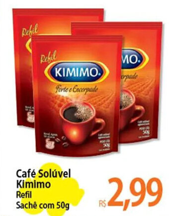 Atacadão Café Solúvel Kimimo Refil Sachê com 50g oferta