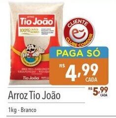 Supermercados Condor Arroz Tio João 1kg-Branco oferta