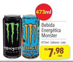 Supermercados Condor Bebida Energética Monster 473ml Sabores-Lata oferta