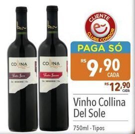 Supermercados Condor Vinho Collina Del Sole 750ml-Tipos oferta