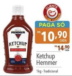 Supermercados Condor Ketchup Hemmer 1kg -Tradicional oferta