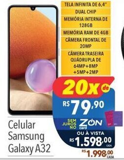 Supermercados Condor Celular Samsung Galaxy A32 oferta