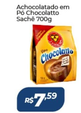 Atakarejo Achocolatado em po Chocolatto sache 700g oferta