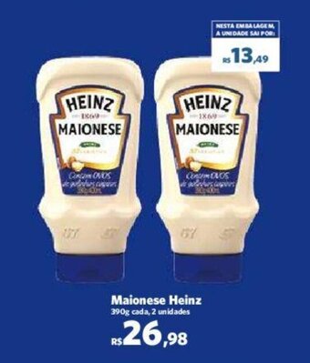 Sam's Club Maionese Heinz 390g cada, 2 unidades oferta