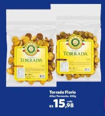 Sam's Club Torrada Florio Alho/Parmesão, 400g oferta