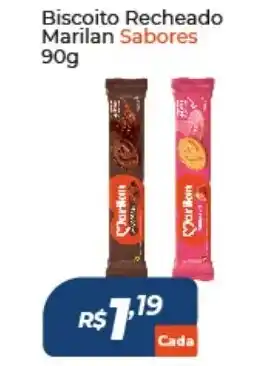 Atakarejo Biscoito Recheado Marilan Sabores 90g oferta