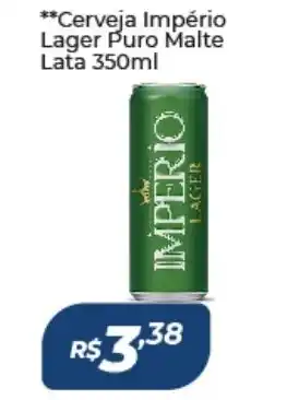 Atakarejo Cerveja Imperio Lager Puro Malte Lata 350ml oferta