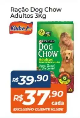 Atakarejo Racao Dog Chow Adultos 3kg oferta