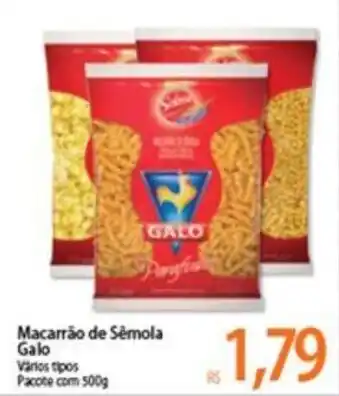 Atacadão Macarrao de Semola Galo 500g oferta