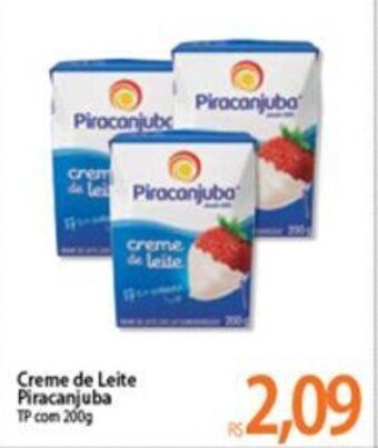 Atacadão Creme de Leite Piracanjuba 200g oferta