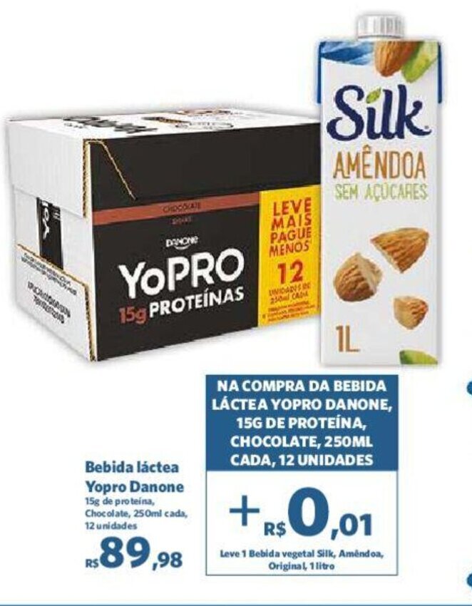 Bebidas Lácteas no Supermercado Online Pague Menos