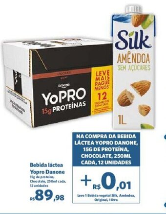 Sam's Club Bebida láctea Yopro Danone oferta